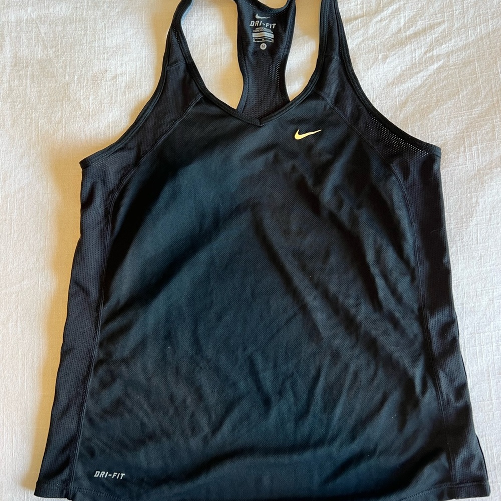 Nike drifit black workout tank top